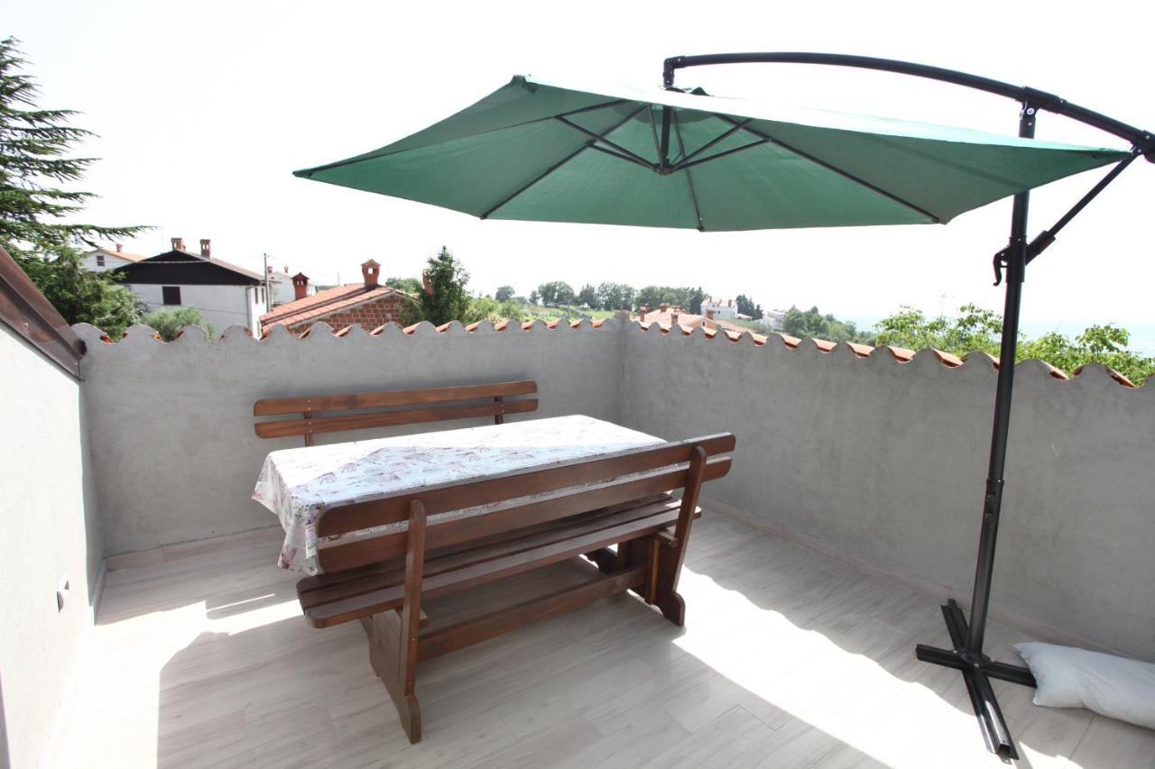 Sea View Istrian Countryside Apartment - Rota Dragonja Exteriör bild